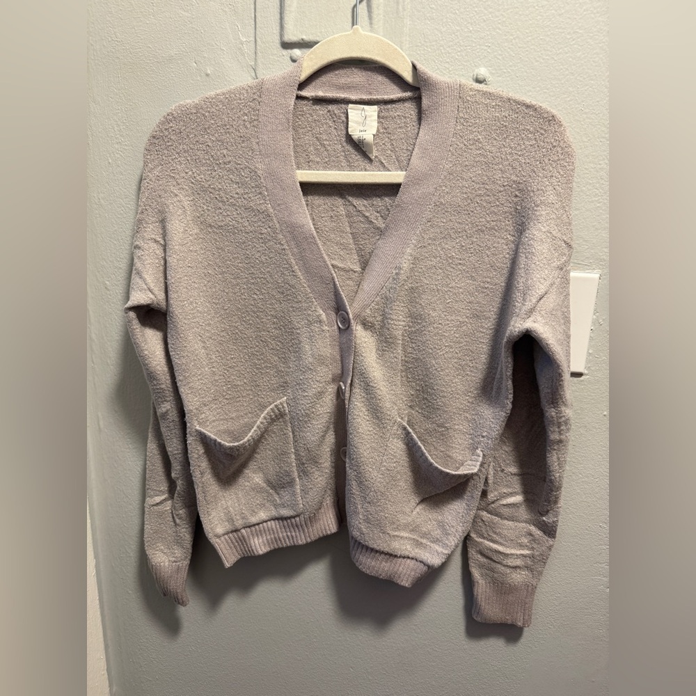 Women's Gray Cardigan Sweater